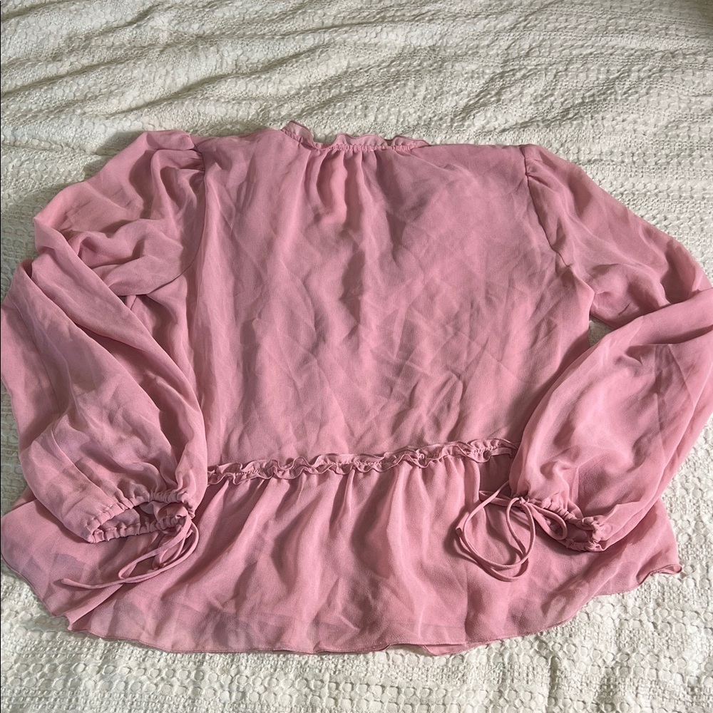 Wilfred Aritzia Pink Button-Up Blouse size XS - Picture 9 of 9